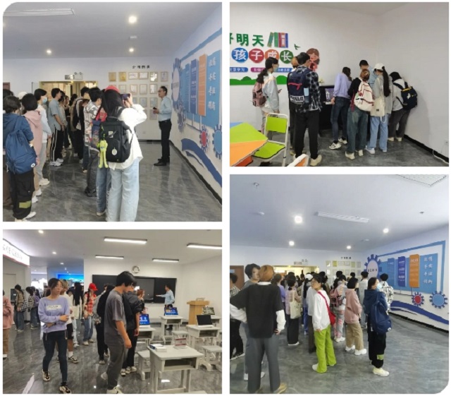 安理大人工智能学院师生参观银娱优越会·geg科技展厅