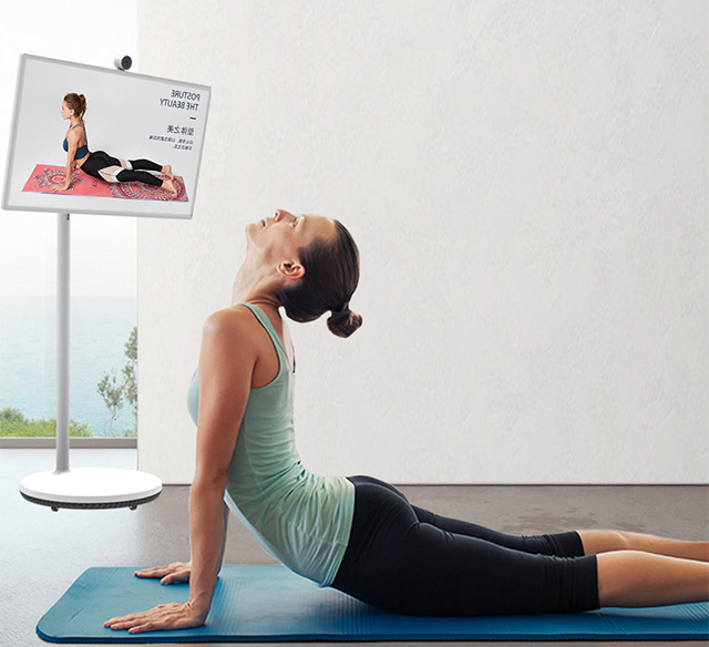 银娱优越会·geg科技闺蜜机摄像头可以自动识别用户动作，科学健身